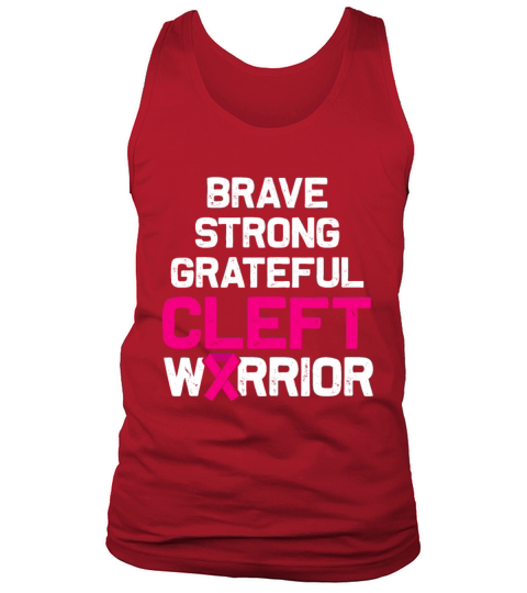 Cleft Palate Lip Proud Strong Awareness design Tank Top Unisex