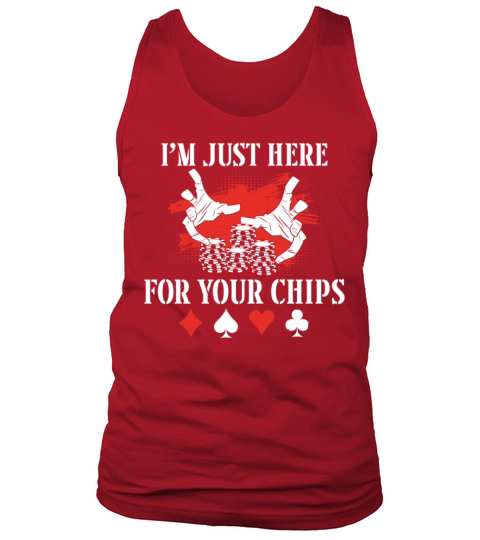 Poker Cards Vintage IM Just Here Tank Top Unisex