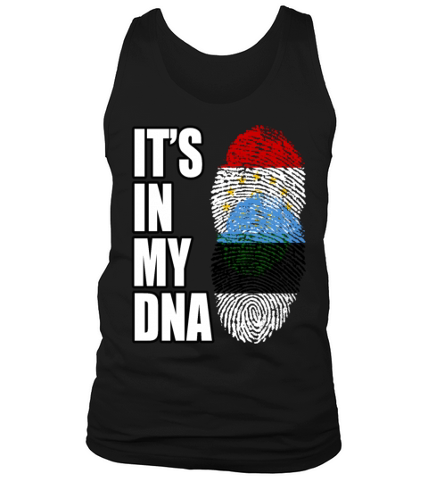 Tajikistani And Estonian Vintage Heritage DNA Flag Tank Top Unisex