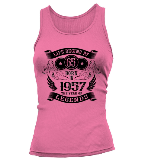 65th Birthday Gifts Vintage 1957 Vintage Tank top Woman