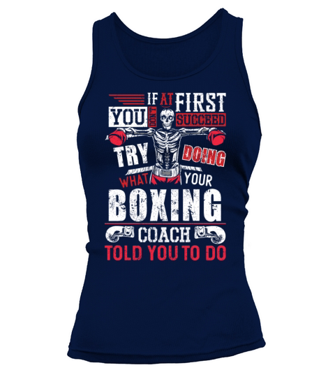 Boxing Vintage If At First You Tank top Woman