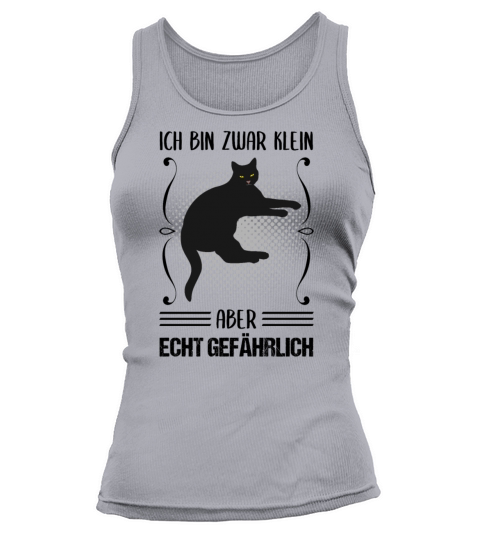 Cat Small But Dangerous Funny Quote Gift Tank top Woman