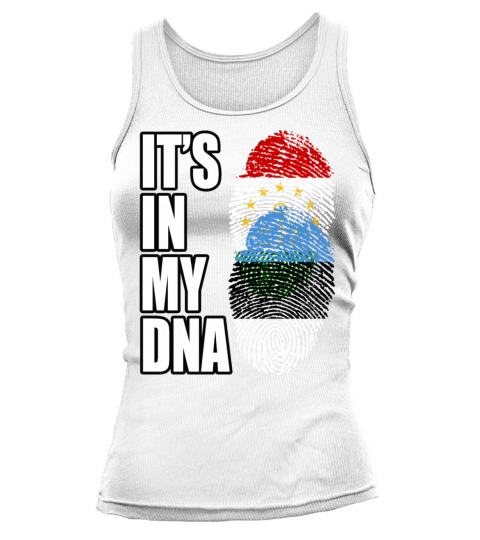 Tajikistani And Estonian Vintage Heritage DNA Flag Tank top Woman
