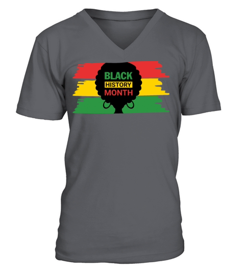 Black history month Afro Black lives matter design V-Neck T-shirt