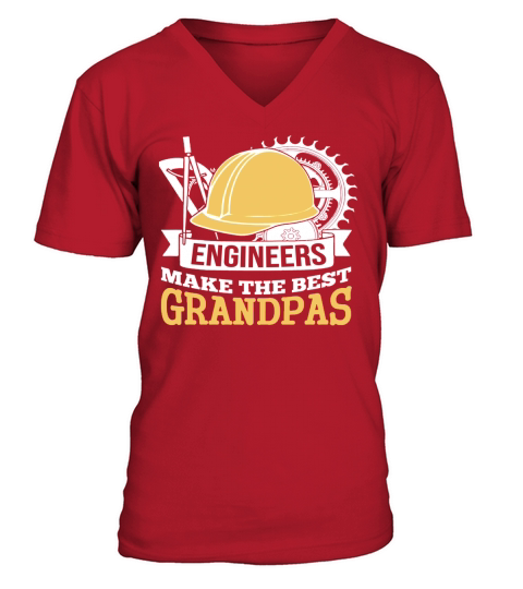 Engineers make the best grandpas V-Neck T-shirt