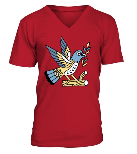 Peace Dove V-Neck T-shirt