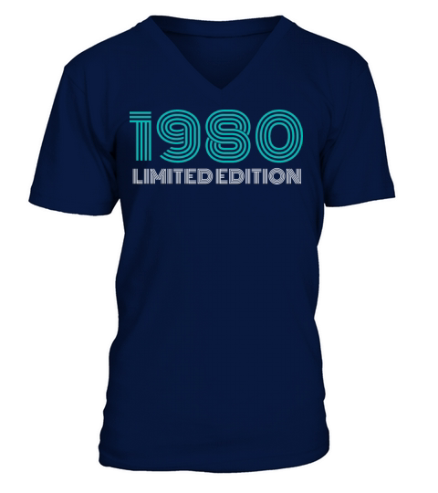 Retro Vintage 1980 Limited Edition 42th Birthday V-Neck T-shirt