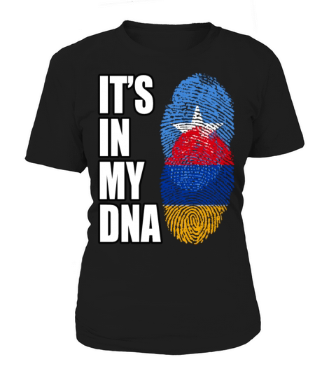 Somali And Armenian Vintage Heritage DNA Flag Women's T-Shirt