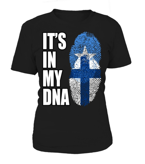 Somali And Finland Vintage Heritage DNA Flag Women's T-Shirt