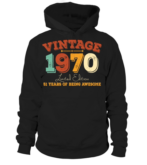 Vintage 1970 Hoodie Unisex