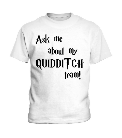 Ask Me About My Quidditch Team! - Unisex Tri-Blend T-Shirt Kids T-Shirt