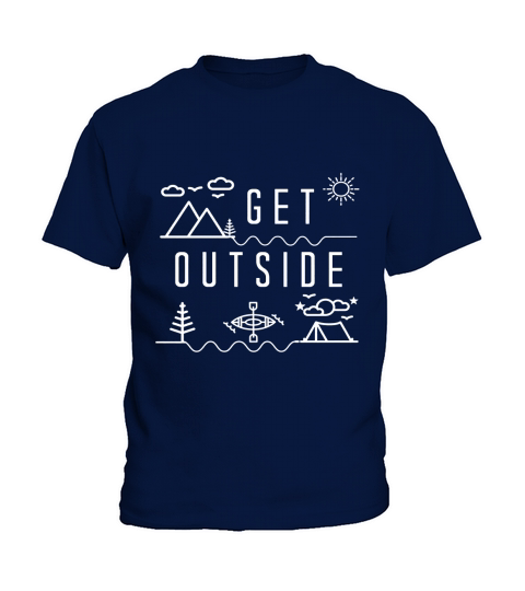 CAMPING ICON T-shirt, Get Outside for Adventure Kids T-Shirt