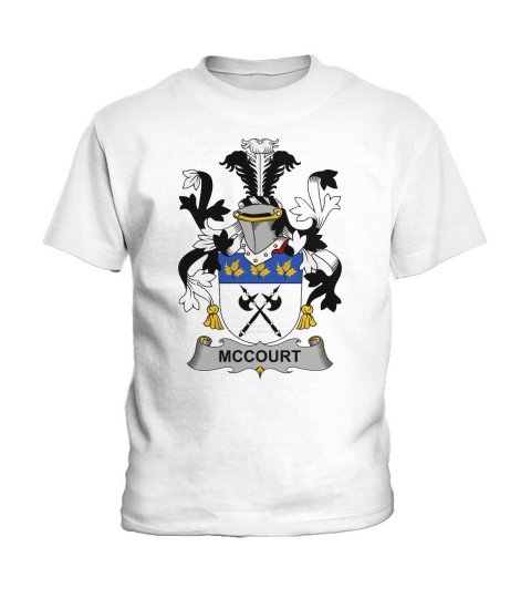 McCourt Family Crest Irish Family Crests II Kids T-Shirt