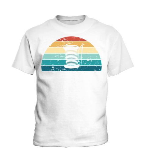Retro Quilting Sunset Vintage sewing Sunrise Kids T-Shirt