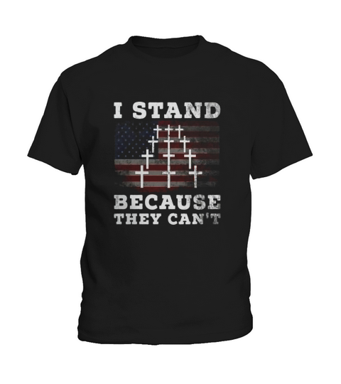 Stand for the National Anthem Military Support Gift Shirt Kids T-Shirt