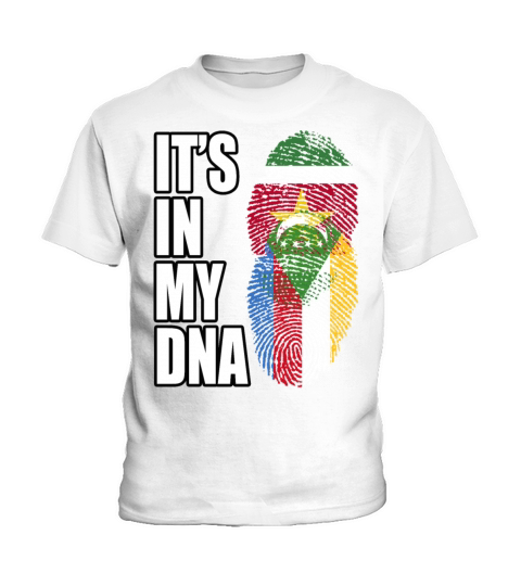Surinamese And Congolese Vintage Heritage DNA Flag Kids T-Shirt