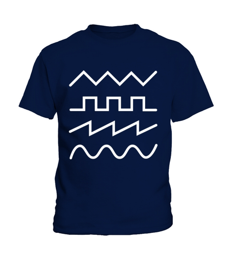 Synth Analog Audio Waveform Synthesizer Nerd T-Shirt Kids T-Shirt