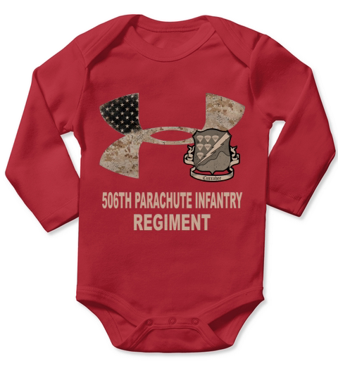 506TH PARACHUTE INFANTRY REGIMENT Long Sleeve Baby One-Piece