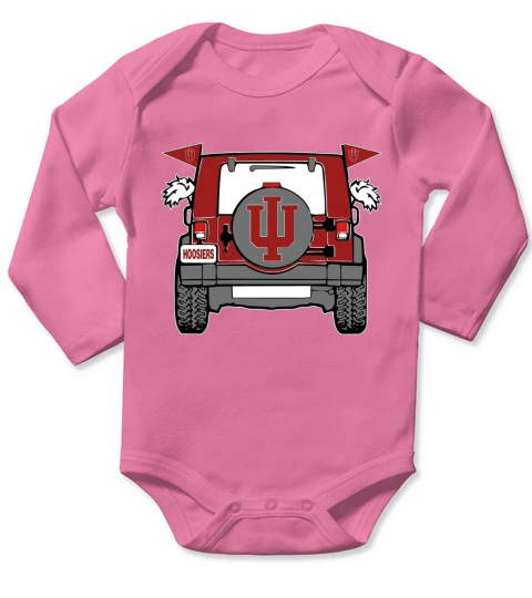 Jeep Sport INDIANA HOOSIERS Long Sleeve Baby One-Piece