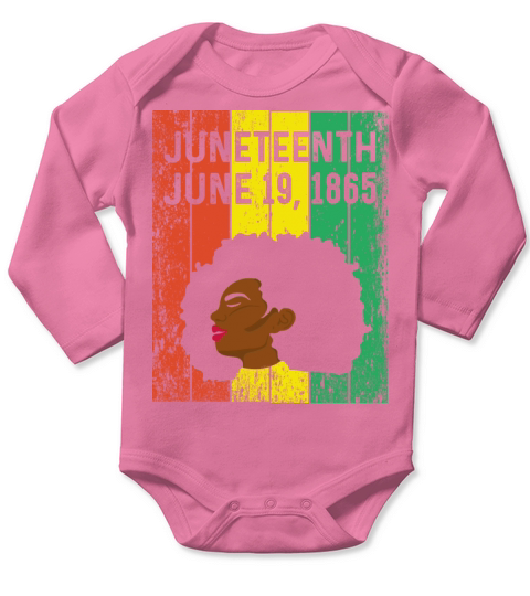 Juneteenth June 19th 1865 Ancestors Long Sleeve Baby One-Piece