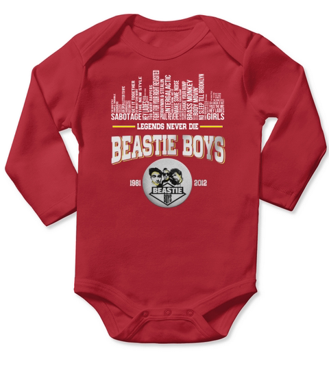 Legends Never Die Beastie Boys 1981-2012 Albums Long Sleeve Baby One-Piece