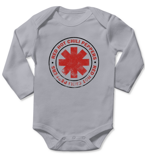 Red Hot Chili Peppers Mosaic RHCP Logo Classic Long Sleeve Baby One-Piece