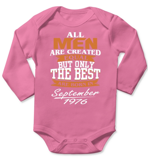 SEPTEMBER 1976 Long Sleeve Baby One-Piece