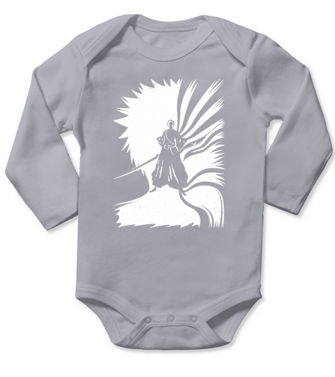 Shinigami Hollow Face Covering  Kurosaki Ichigo Bleach Kurosaki Ichigo Long Sleeve Baby One-Piece