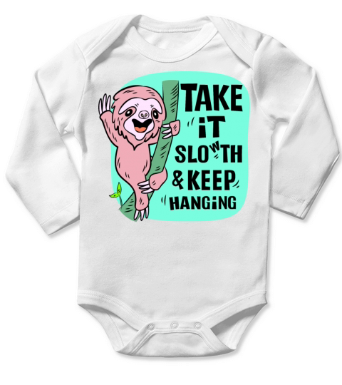 Take Hanging Long Sleeve Baby One-Piece