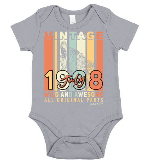 Best Birth Month July 1998 Short Sleeve Baby One-Piece