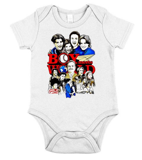 BOYS MEETS WORLD T SHIRT Short Sleeve Baby One-Piece