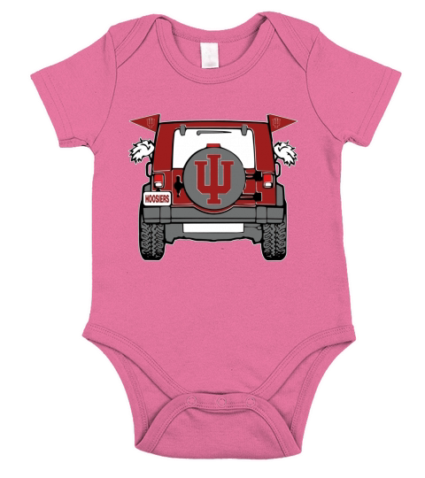 Jeep Sport INDIANA HOOSIERS Short Sleeve Baby One-Piece