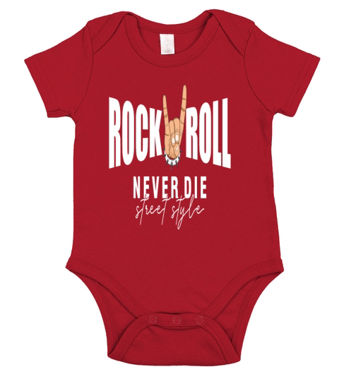 Musician Rockn Roll Guitar Hard Rock Short Sleeve Baby One-Piece