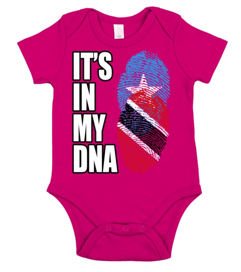 Somali And Trinidad Tobago Vintage Heritage DNA Fl Short Sleeve Baby One-Piece