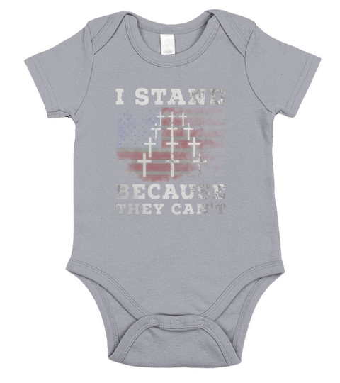 Stand for the National Anthem Military Support Gift Shirt Short Sleeve Baby One-Piece