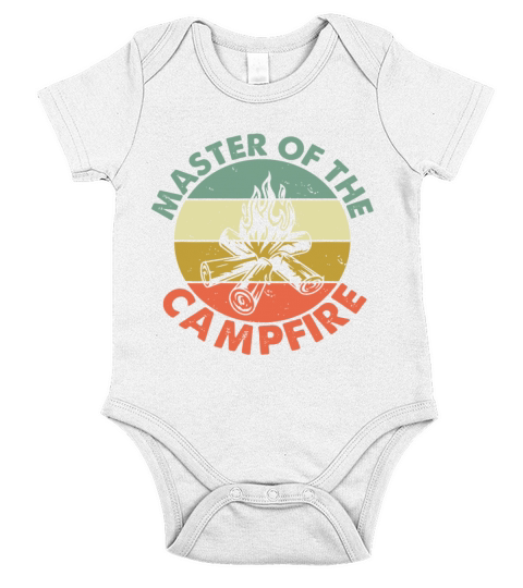 ster Of The Campfire Camping Lover Outdoor Trip Va Short Sleeve Baby One-Piece