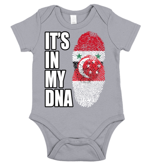 Syrian And Singaporean Leonean Vintage Heritage DN Short Sleeve Baby One-Piece