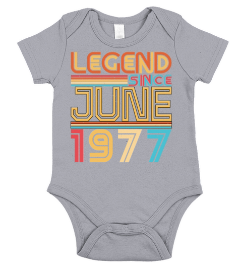 Year Of Construction June 1977 Short Sleeve Baby One-Piece