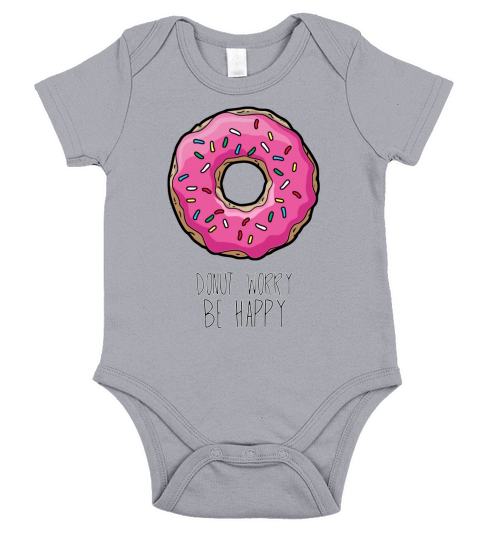 Zonuts - Dont Worry Be Happy Zoe Laverne Hanes Tagless Tee T-Shirt Short Sleeve Baby One-Piece