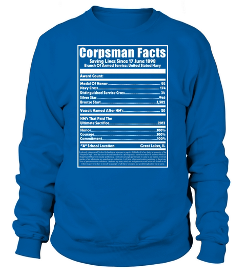 Corpsman Facts Sweatshirt Unisex