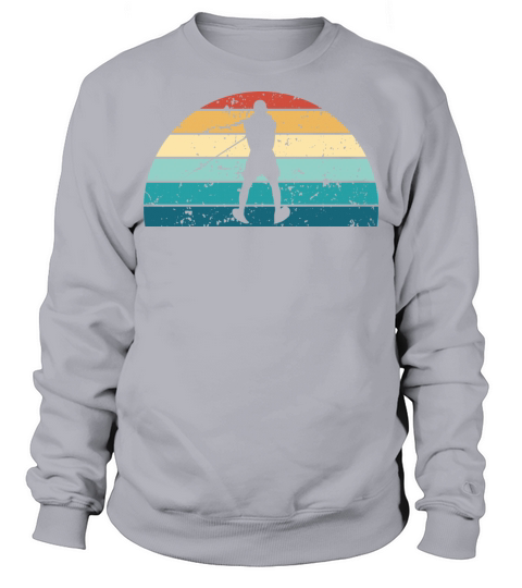 Retro Water skiing Sunset Vintage ski Sunrise Sweatshirt Unisex
