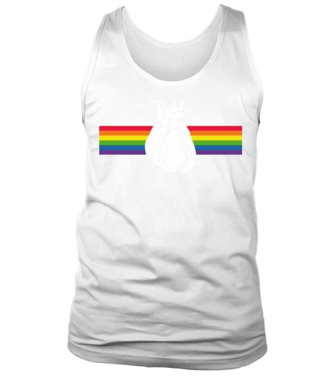 LGBT Anatomical Heart Rainbow Gay Lesbian Tank Top Unisex