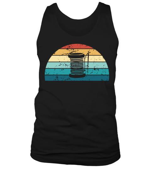 Retro Quilting Sunset Vintage sewing Sunrise Tank Top Unisex