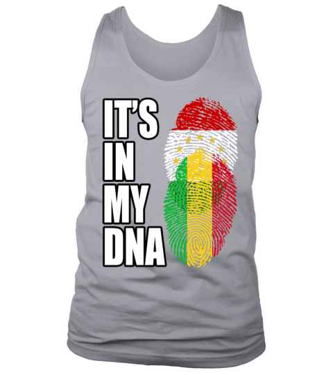 Tajikistani And Malian Vintage Heritage DNA Flag Tank Top Unisex