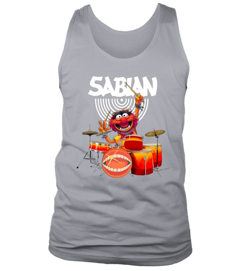 The Muppet Show Animal Playing Drum Sabian Shirtc Tank Top Unisex