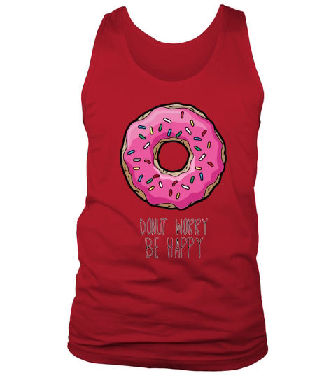 Zonuts - Dont Worry Be Happy Zoe Laverne Hanes Tagless Tee T-Shirt Tank Top Unisex