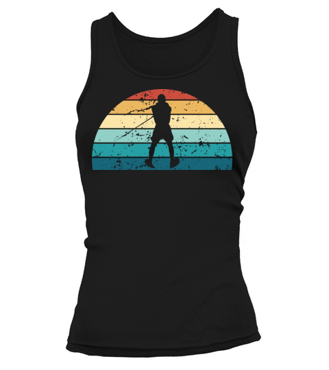 Retro Water skiing Sunset Vintage ski Sunrise Tank top Woman
