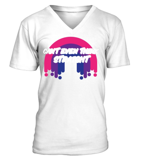 Bisexual Bi Pride Flag Rainbow V-Neck T-shirt