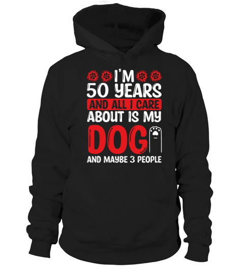50 Year Old Dog Dad Dog Mom Dog 50th Birthday Hoodie Unisex