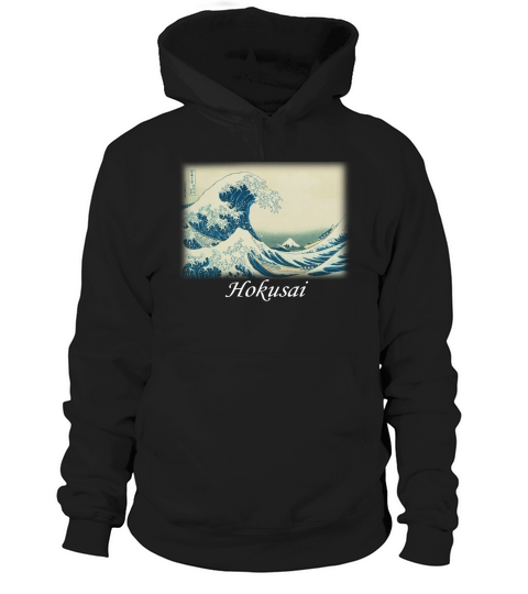 Hokusai  Under the Wave off Kanagawa Hoodie Unisex